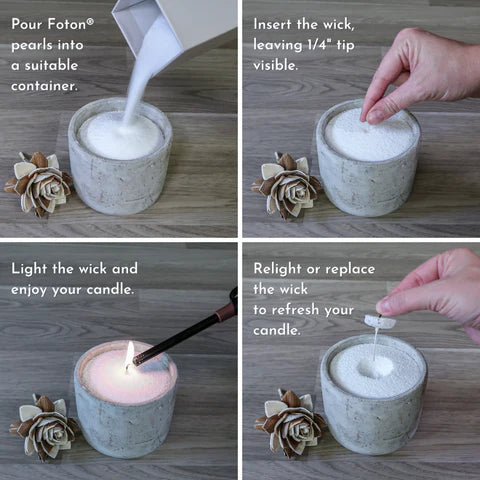 The Candledust 650g stearin sandur uttan anga